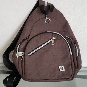 Brown Crossbody Convertible Backpack